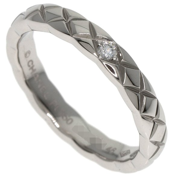 CHANEL Platinum Diamond Ring #46 - Picture 1 of 8